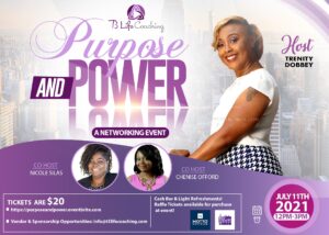 T3 Life Coaching LLC & Partners Presents, Purpose & Power – A Networking Event @ T'Mari' Exquisite Event Venue
